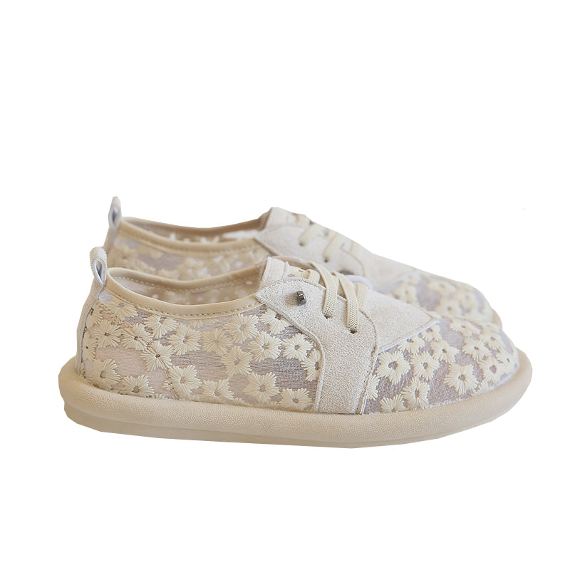 Women Retro Summer Canvas Mesh Casual Shoes-RAIIFY