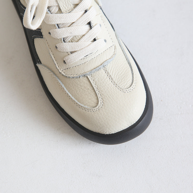 Women Retro Leather Casual Sneakers-RAIIFY