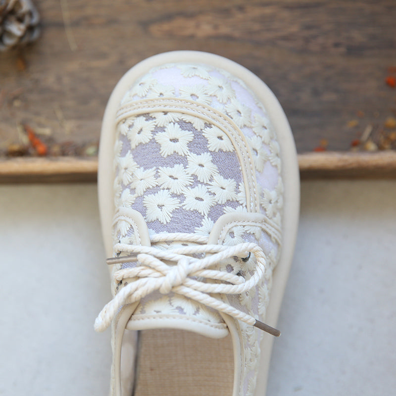 Women Retro Casual Summer Breathable Canvas Shoes-RAIIFY