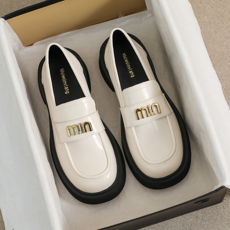 Women Retro Casual Metal Soft Loafers-RAIIFY