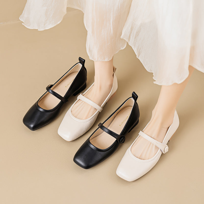 Women Minimalist Soft Leather Casual Shoes-RAIIFY