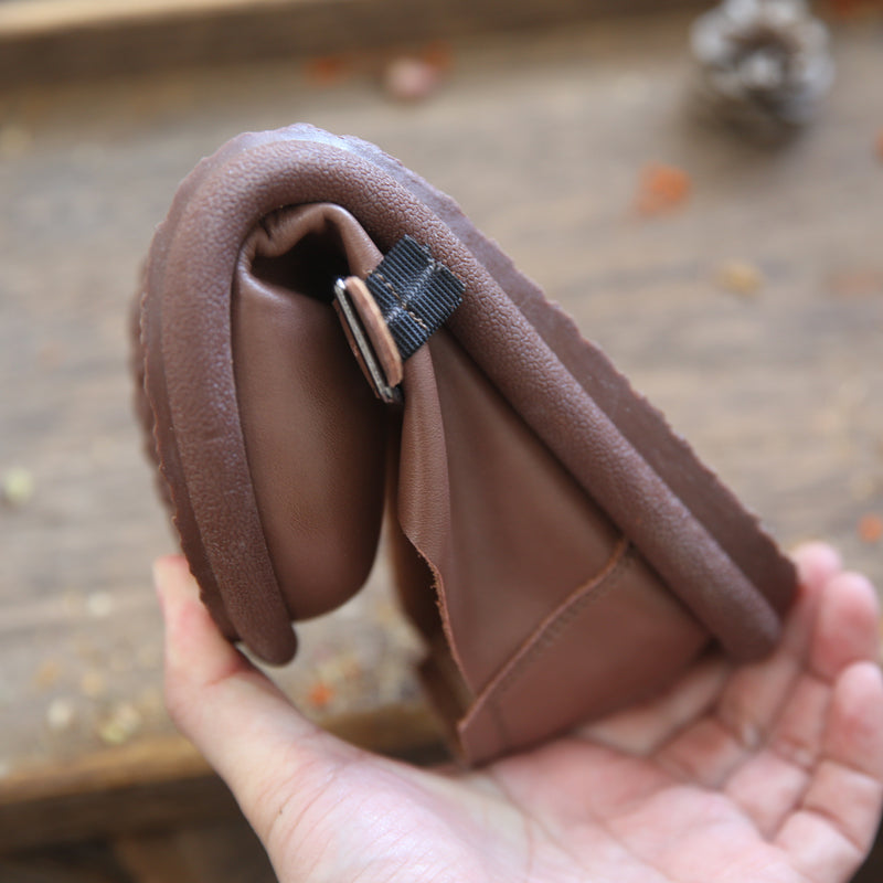 Women Retro Minimalist Soft Leather Flat Casual Shoes-RAIIFY