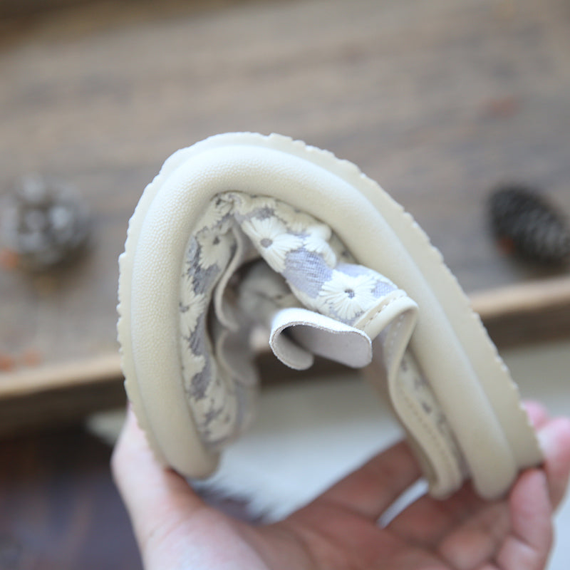 Women Retro Casual Mesh Cotton Linen Slides-RAIIFY