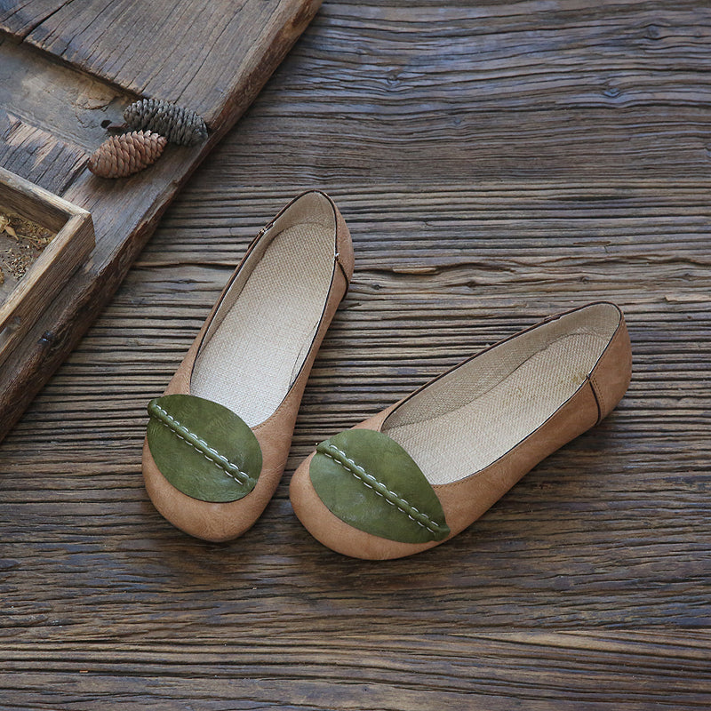 Women Retro Casual Soft Handmade Flats-RAIIFY