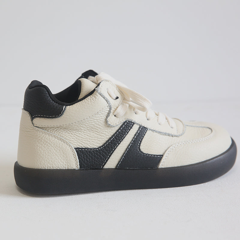 Women Retro Leather Casual Sneakers-RAIIFY
