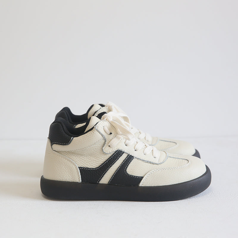 Women Retro Leather Casual Sneakers-RAIIFY
