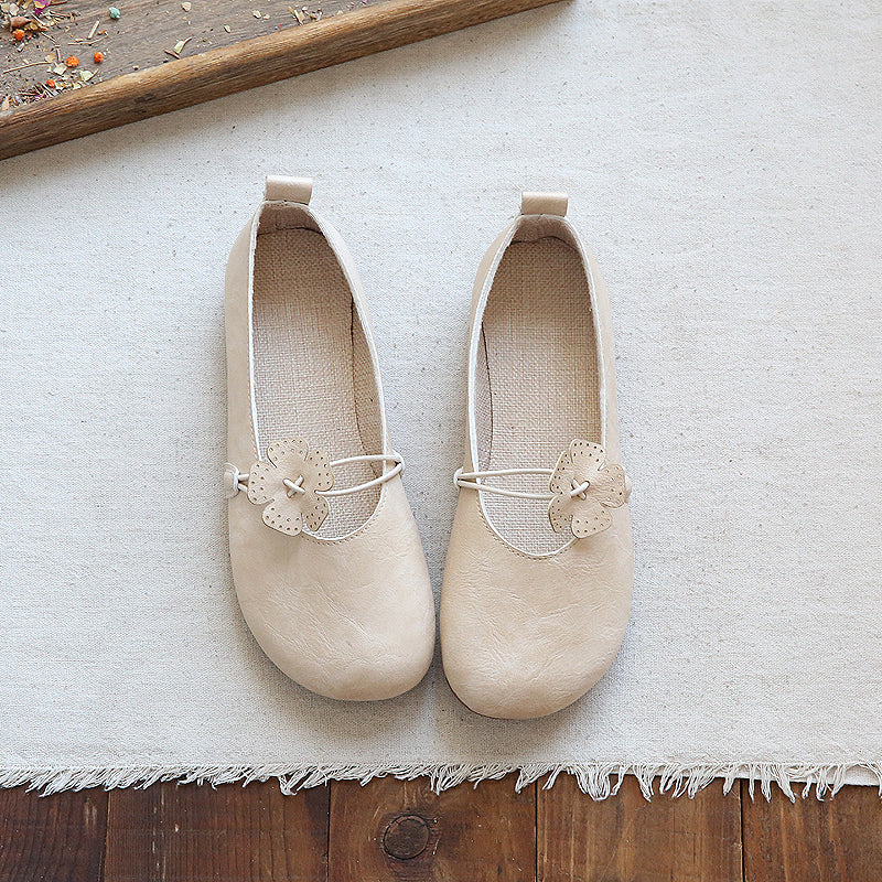 Women Retro Handcraft Soft Casual Flats-RAIIFY