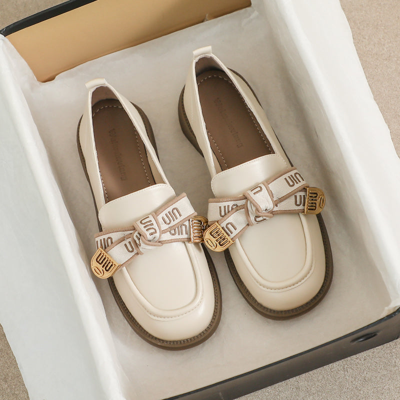 Women Fashion Bowknot Casual Lug Sole Loafers-RAIIFY