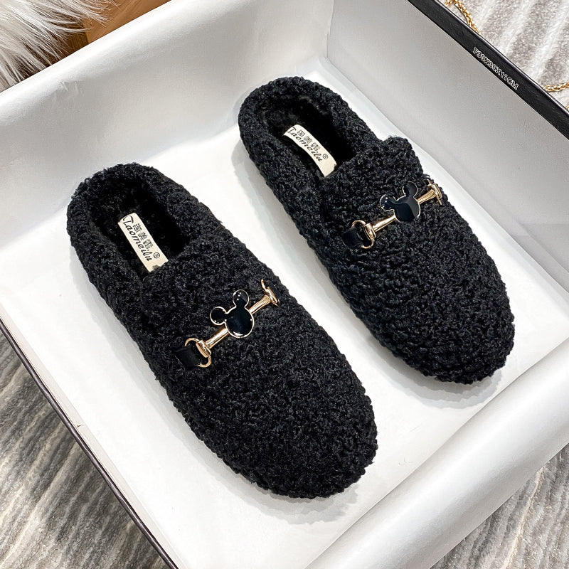Women Stylish Casual Comfort Winter Fur Slippers-RAIIFY