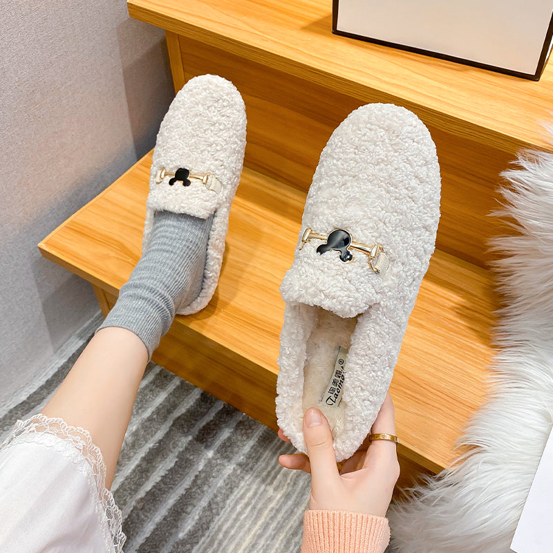 Women Stylish Casual Comfort Winter Fur Slippers-RAIIFY