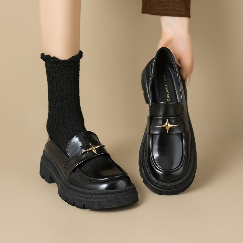 Women Retro Casual Spring Dress Loafers-RAIIFY