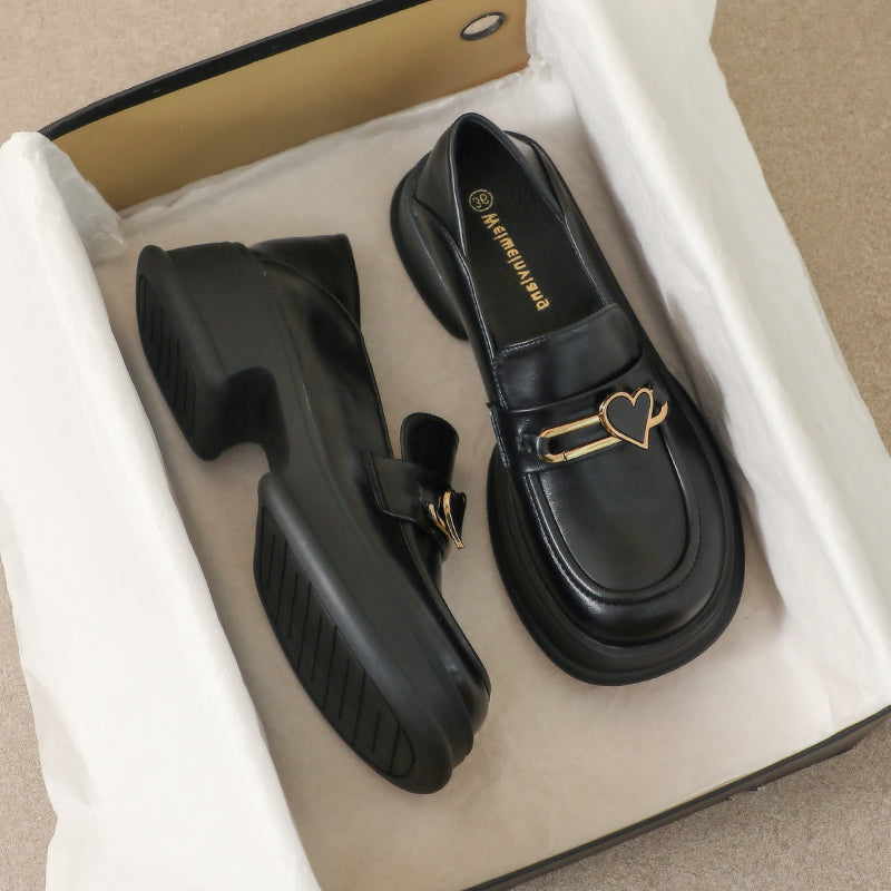 Women Stylish Casual Thick Soled Loafers-RAIIFY