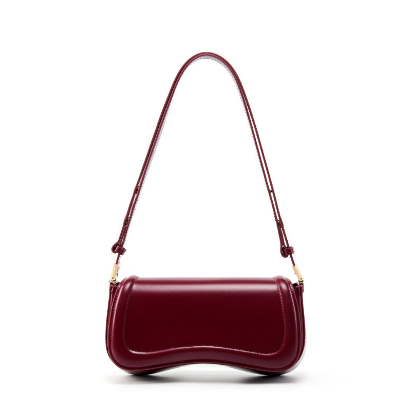 Women Plain Leather Fashion Mini Shoulder Bag-RAIIFY