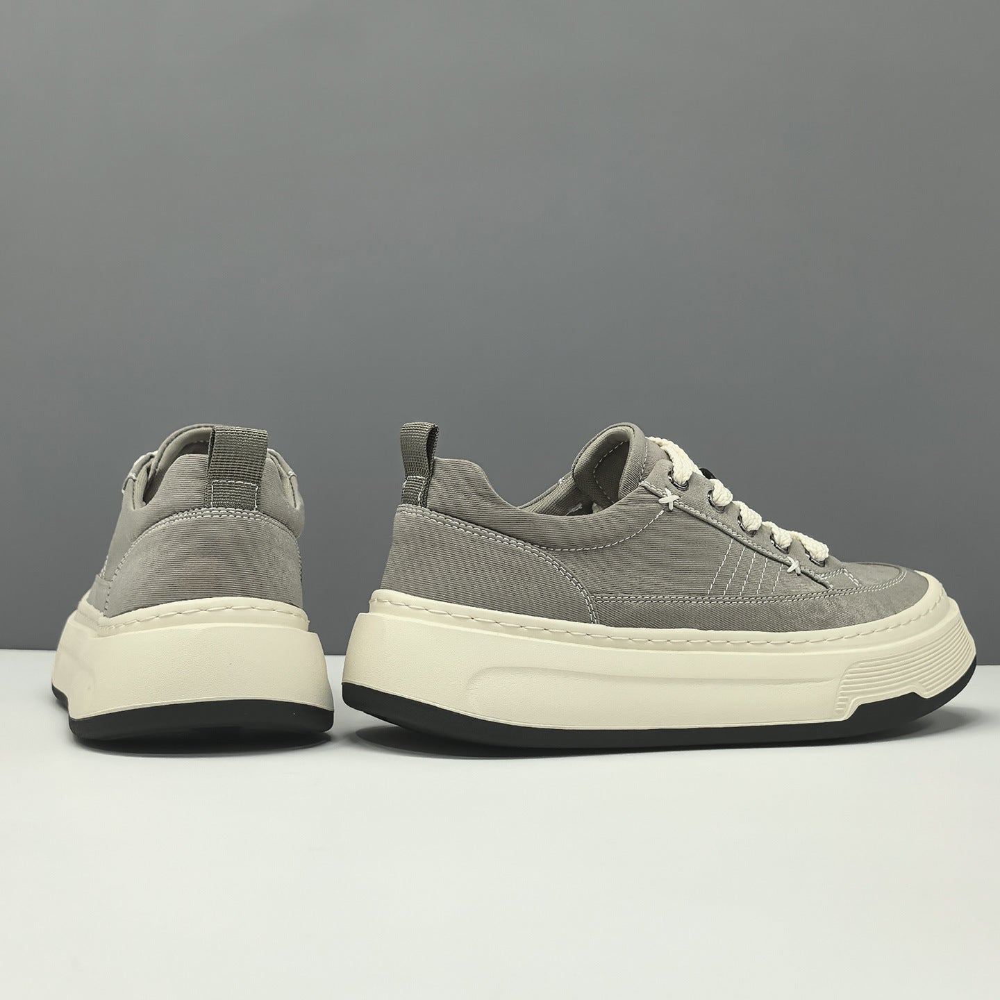 Men Ice Silk Breathable Platform Thick Sole Casual Sneakers-RAIIFY