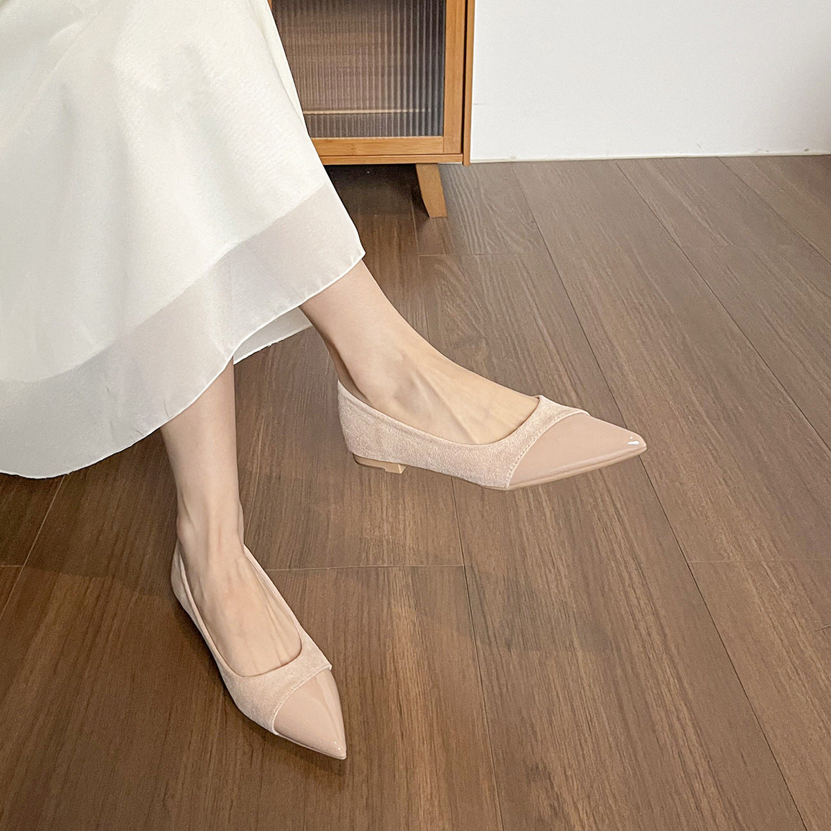 Women's Fashion Pointed-Toe Low Top Casual Flats-RAIIFY