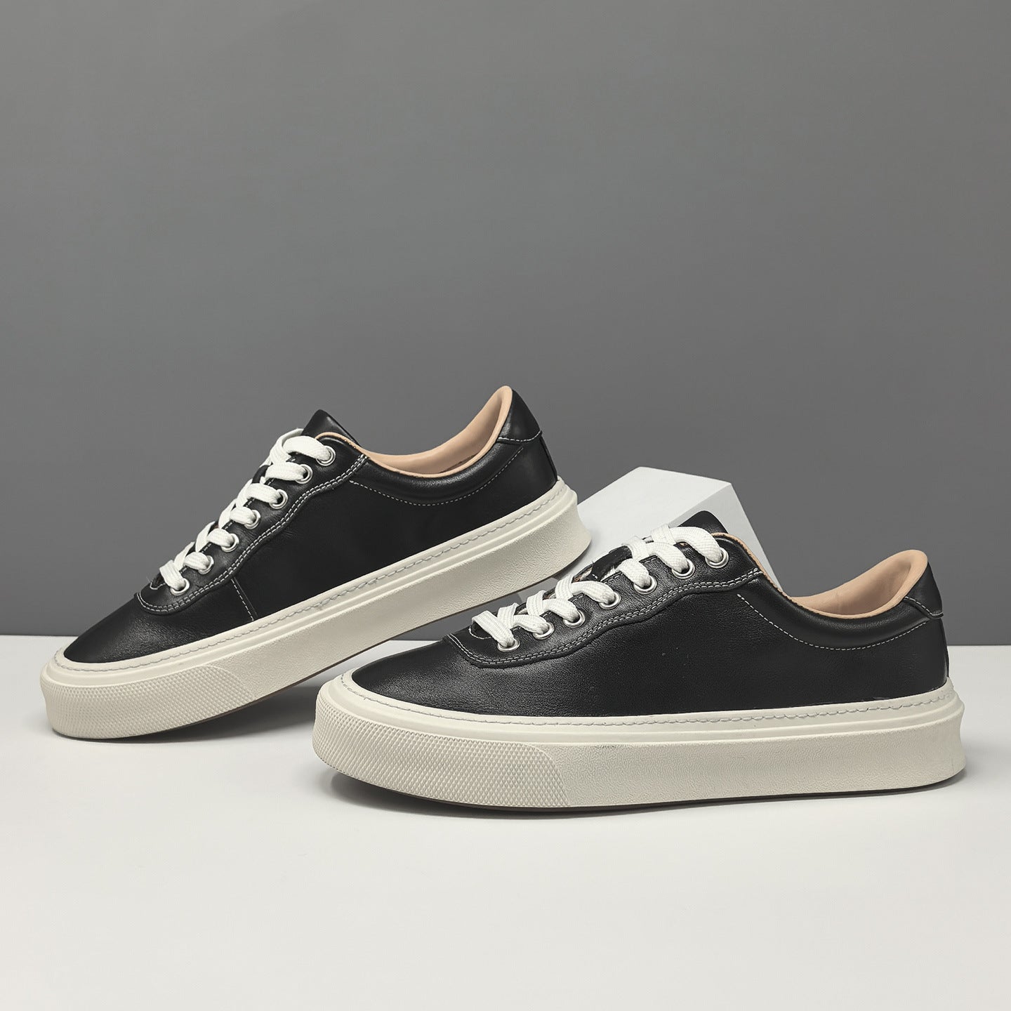 Men's Fashion Leather Casual Flat Shoes-RAIIFY