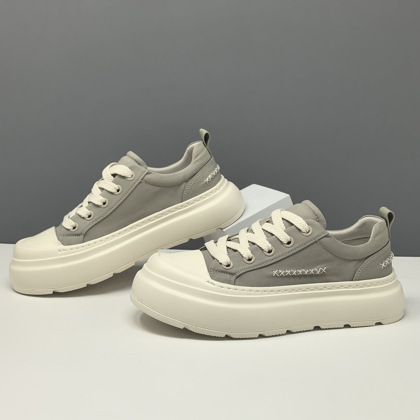 Men's Versatile Stylish Canvas Thick Soled Casual Shoes-RAIIFY