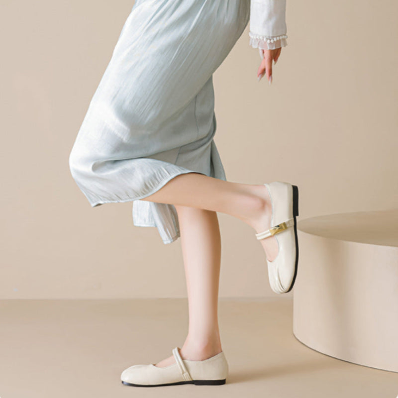 Women's Minimalist Comfort Mary Jane Casual Flats-RAIIFY