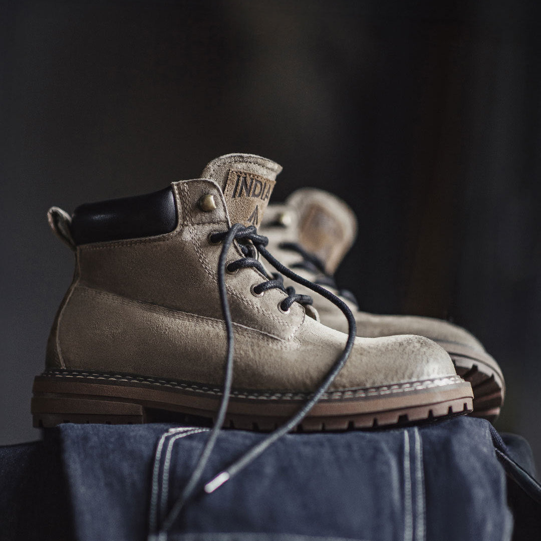 Men's Vintage Leather Casual Ankle Boots-RAIIFY