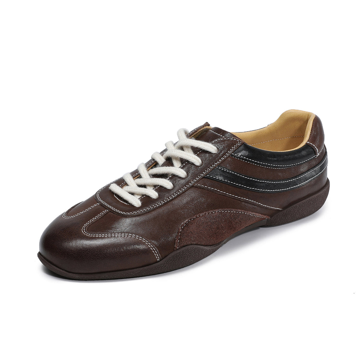 Women's Vintage Leather Flat Training Casual Shoes-RAIIFY