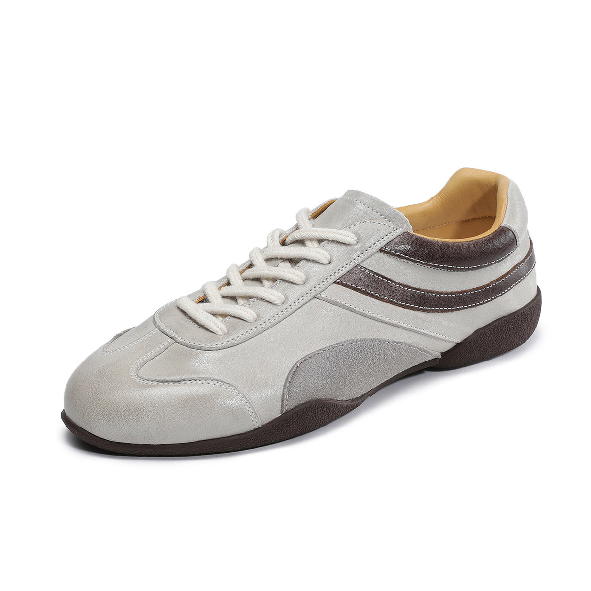 Women's Vintage Leather Flat Training Casual Shoes-RAIIFY