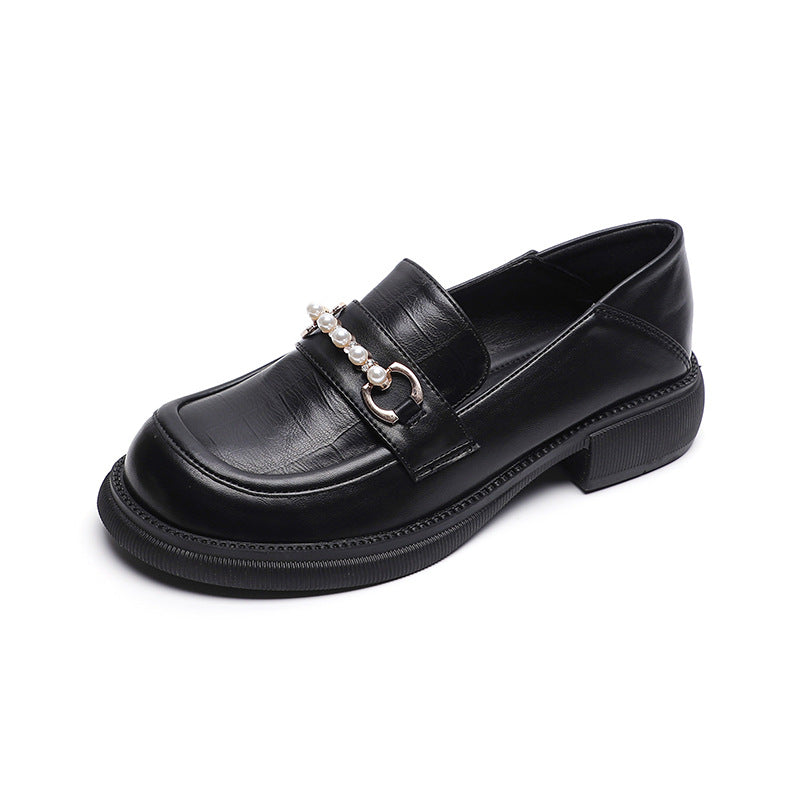 Women Retro Soft Leather Casual Loafers-RAIIFY