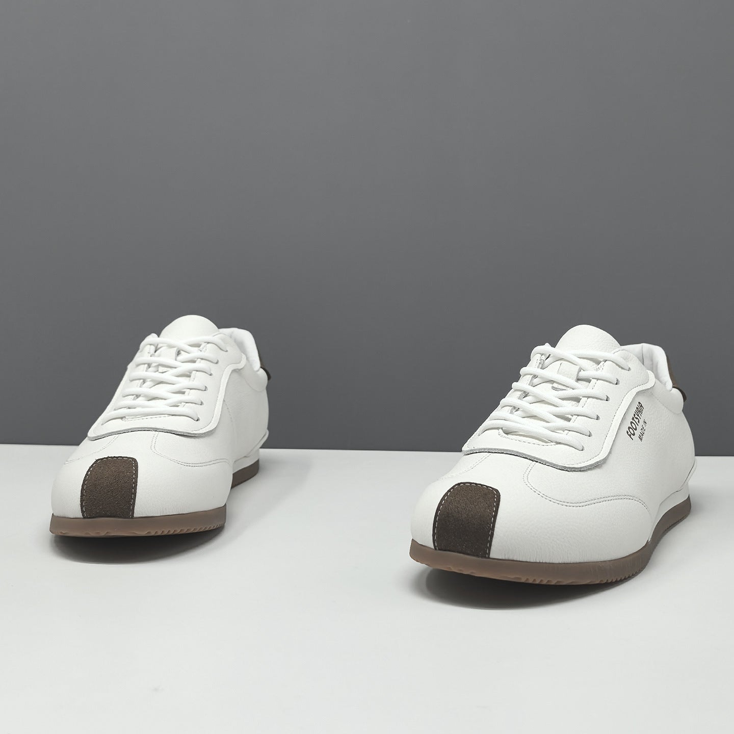 Men's Minimalist Fashion Leather Flat Casual Shoes-RAIIFY