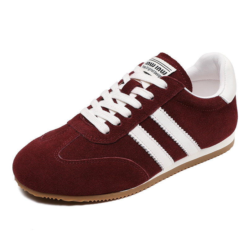 Women Retro Breathable Leather Casual Training Sneakers-RAIIFY