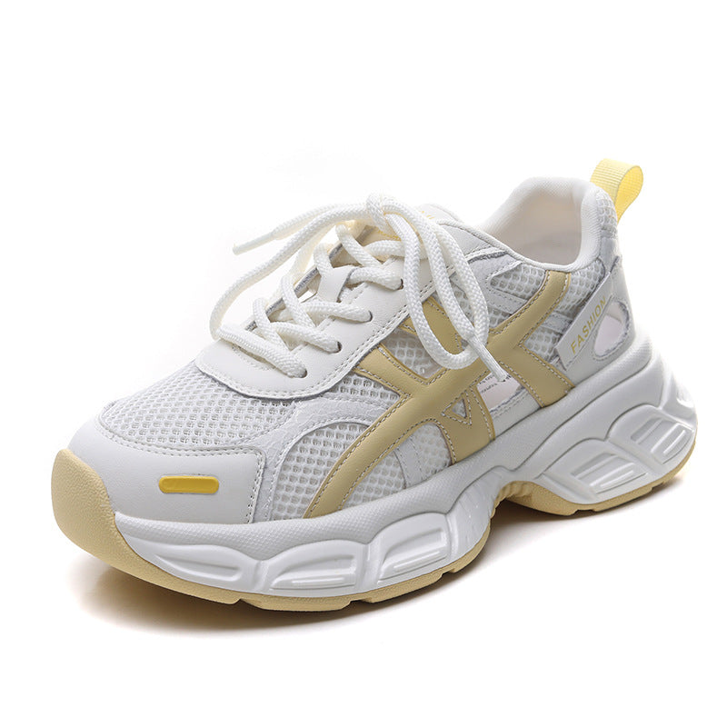 Women's Fashion Hollow Mesh Casual Platform Shoes
