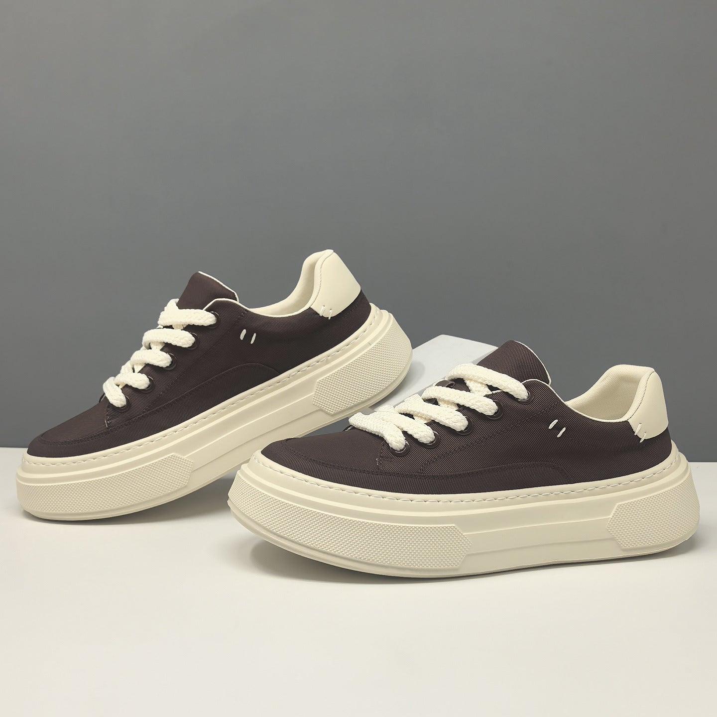 Men's Fashion Breathable Canvas Thick Sole Casual Board Shoes-RAIIFY
