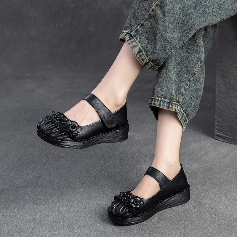 Women Retro Casual Leather Comfort Casual Shoes-RAIIFY