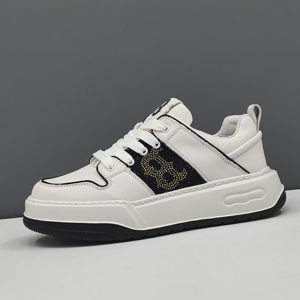 Men Fashion Casual Leather Court Sneakers-RAIIFY