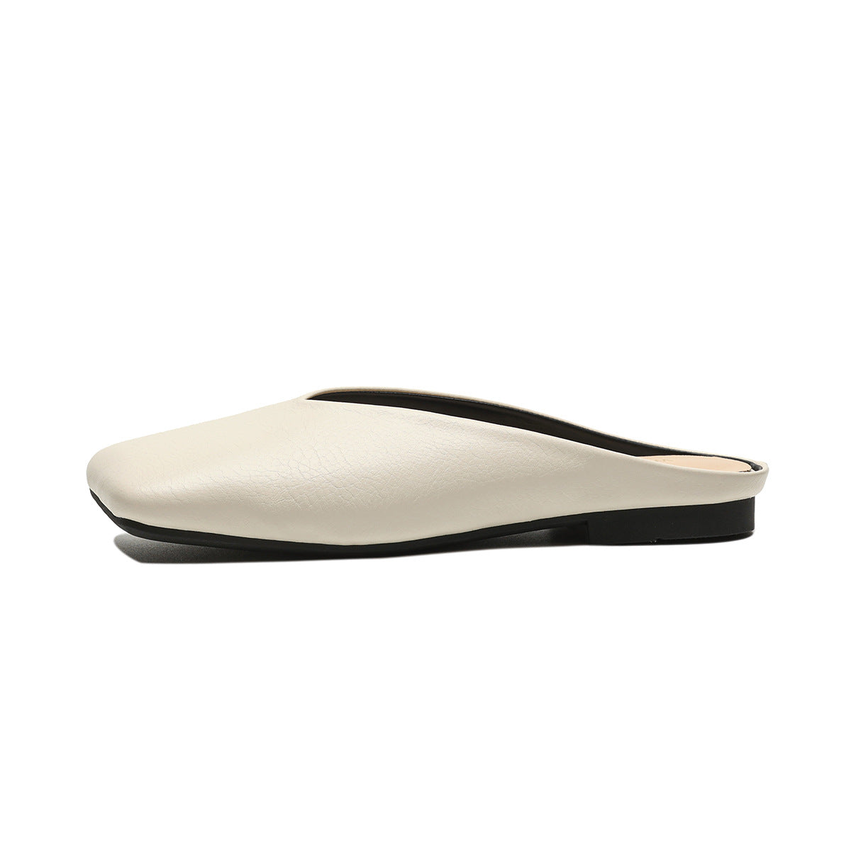 Women Minimalist Fashion Soft Leather Flat Mules-RAIIFY