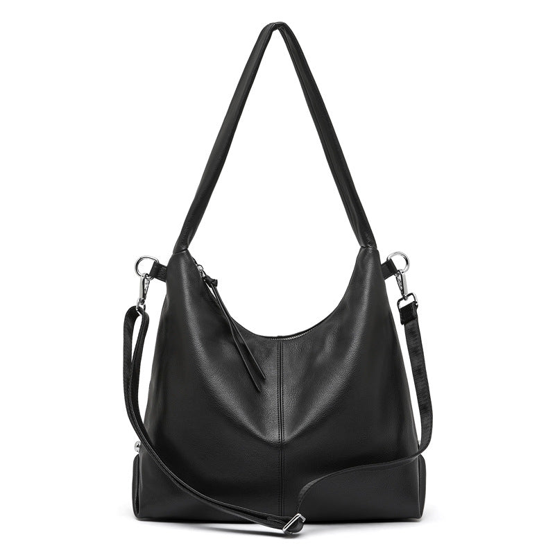 Women Soft Leather Minimalism Casual Tote Bag-RAIIFY