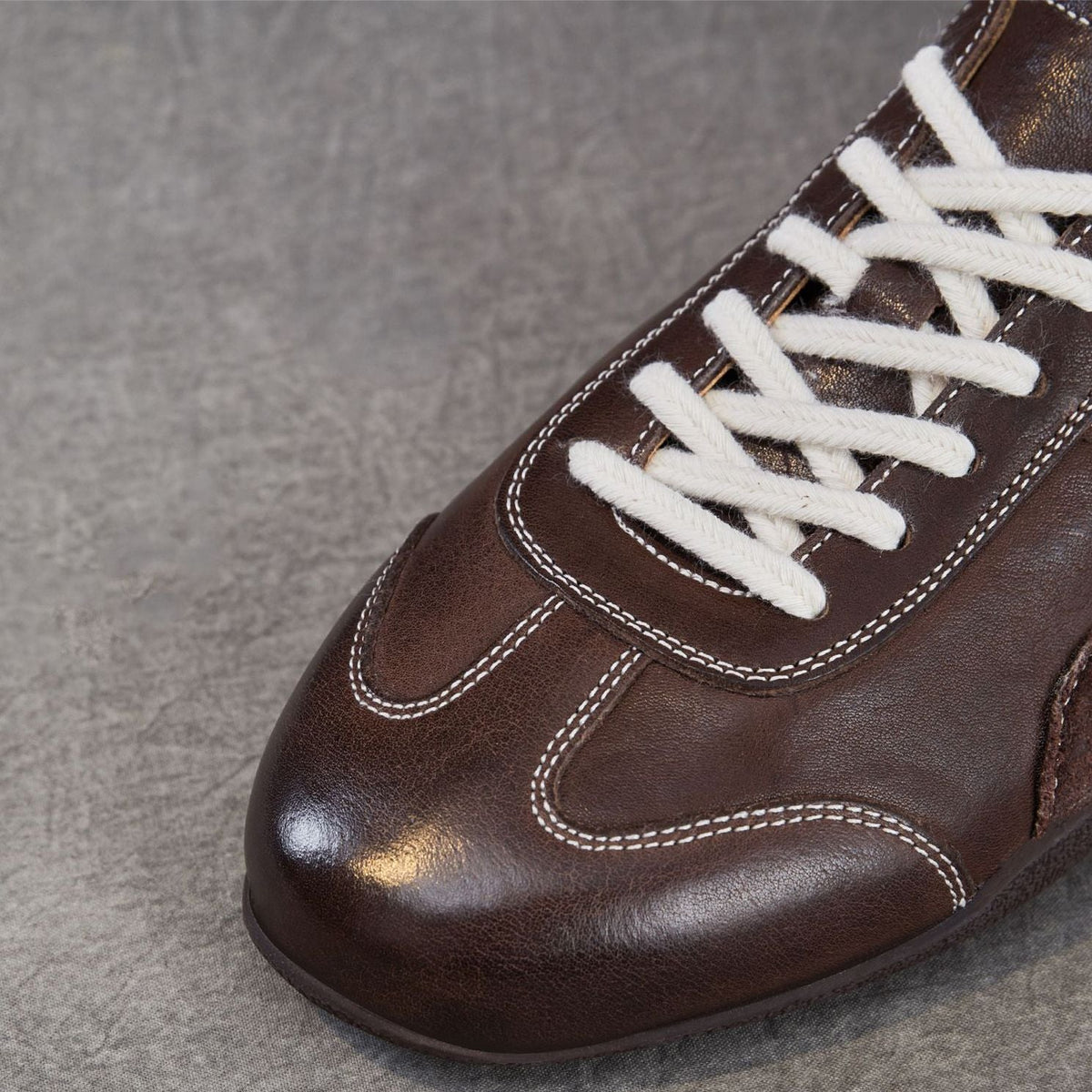 Women's Vintage Leather Flat Training Casual Shoes-RAIIFY