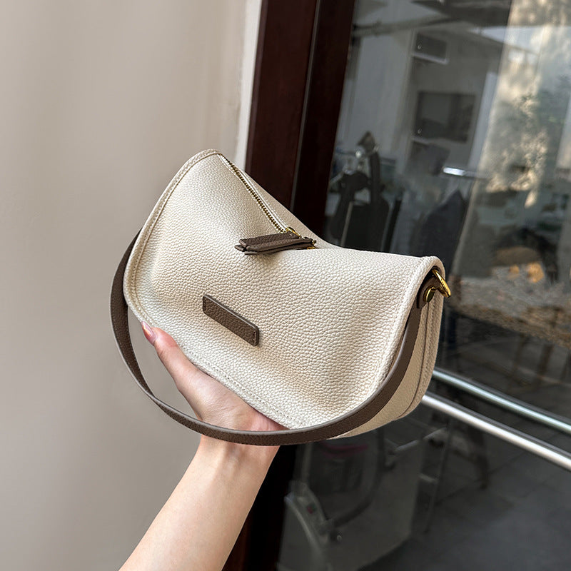 Women Fashion Minimalism Soft Cowhide Shoulder Bag-RAIIFY