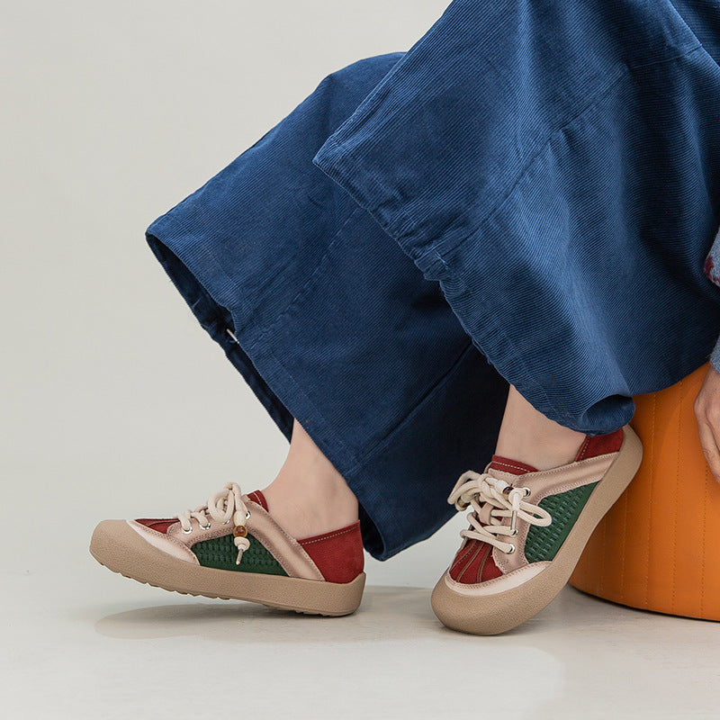 Women's Chic Genuine Leather Casual Flat Shoes-RAIIFY