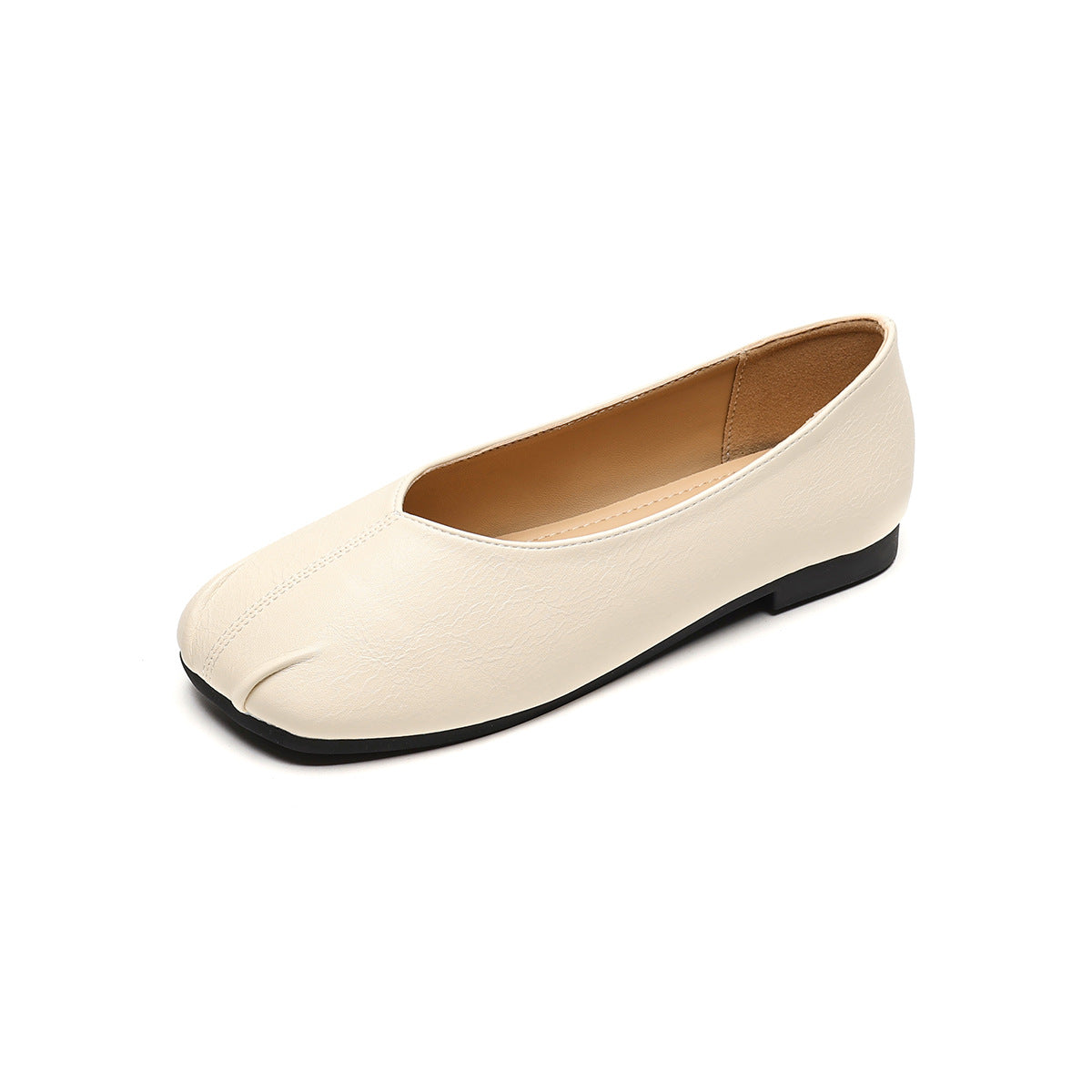 Women Minimalism Pure Leather Casual Flats-RAIIFY