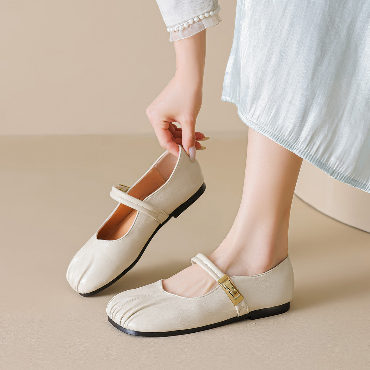 Women's Minimalist Comfort Mary Jane Casual Flats-RAIIFY