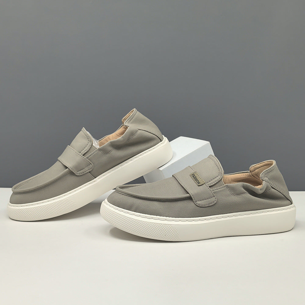 Men Minimalism Soft Canvas Comfort Flat Casual Shoes-RAIIFY