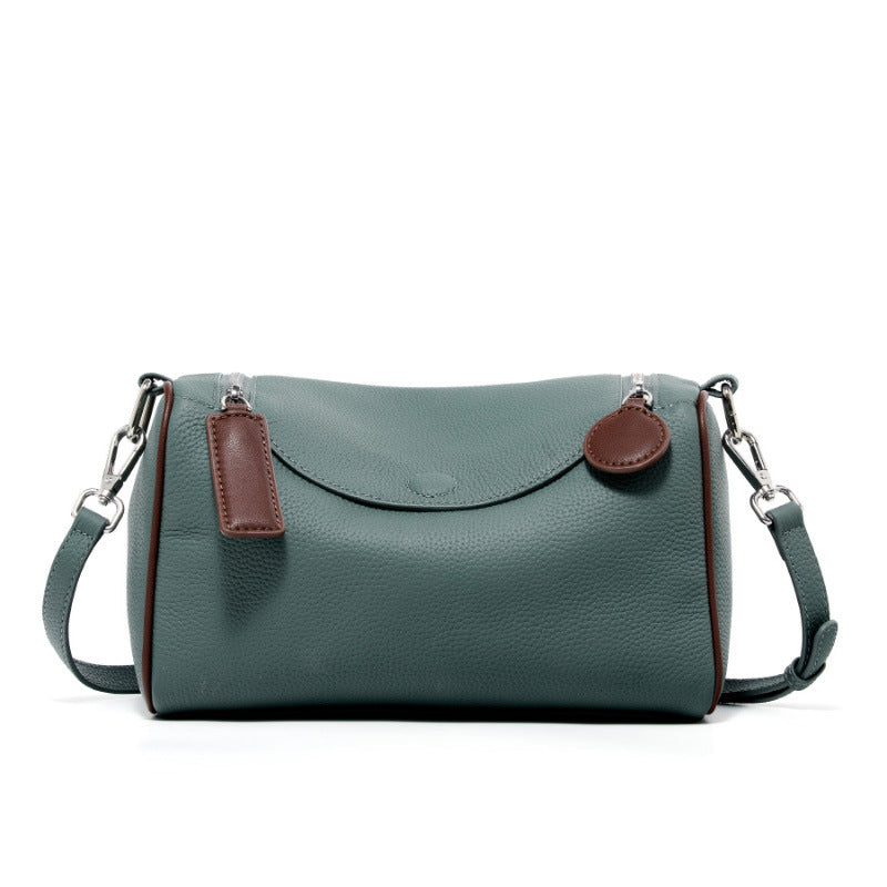 Women Fashion Plain Leather Mini Shoulder Bag-RAIIFY