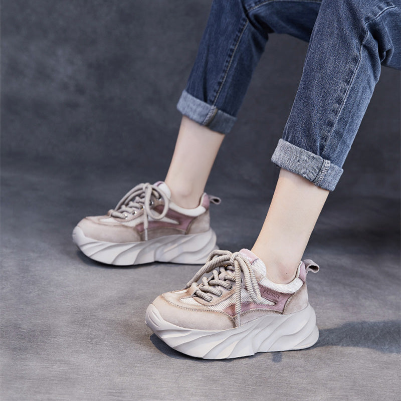 Women Fashion Breathable Mesh Platform Casual Shoes-RAIIFY