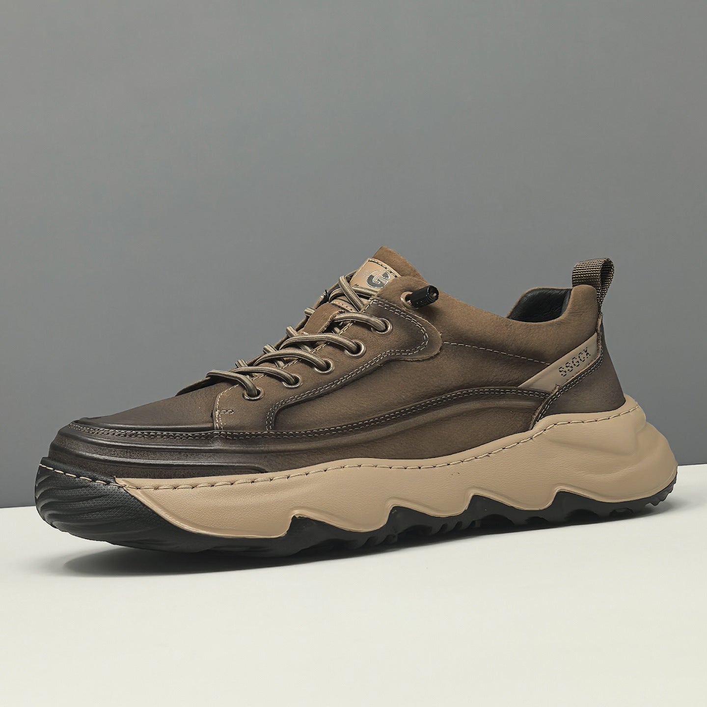 Men's Fashion Genuine Leather Slip-on Casual Shoes-RAIIFY