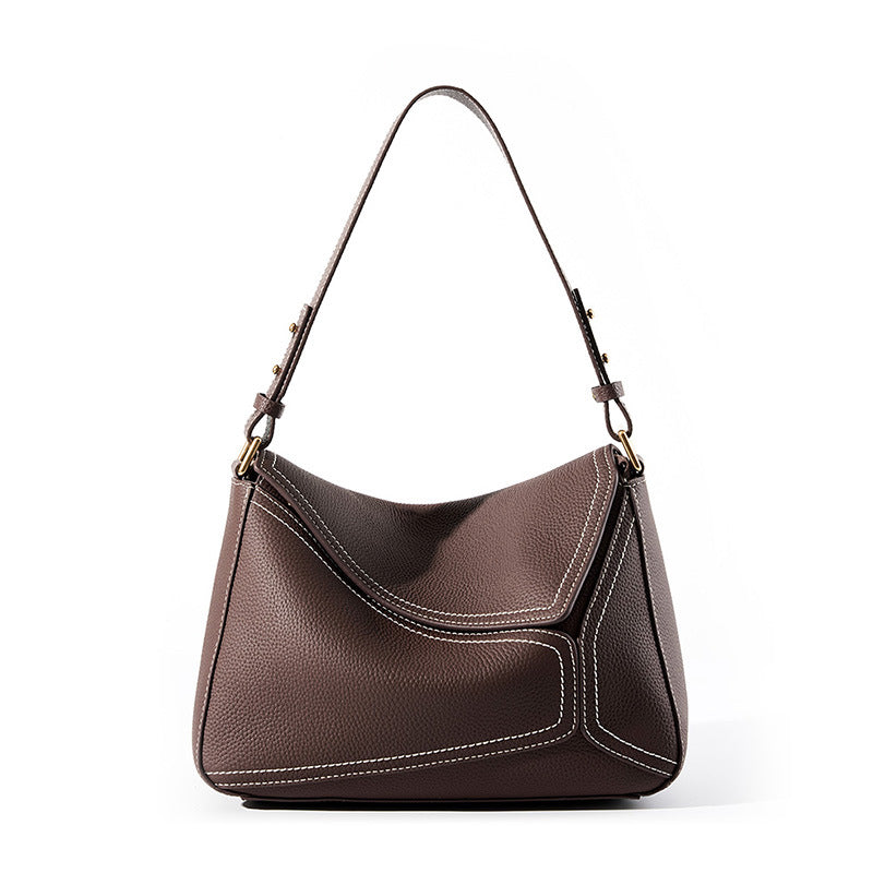 Women Minimalist Fashion Leather Shoulder Bag-RAIIFY