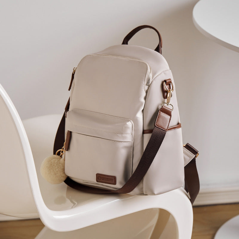 Women Minimalism Fashion Canvas Lightweight Backpack-RAIIFY