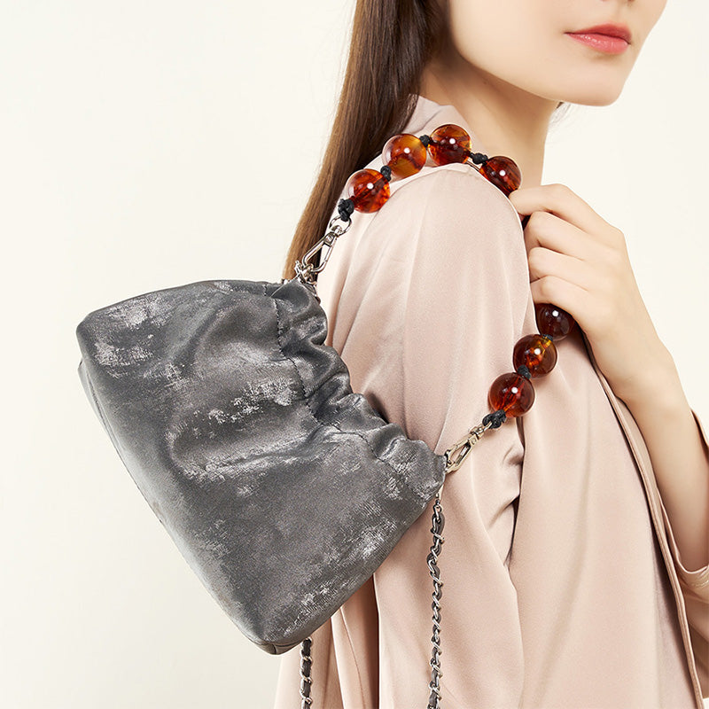Women Retro Soft Leather Chain Strap Casual Bag-RAIIFY