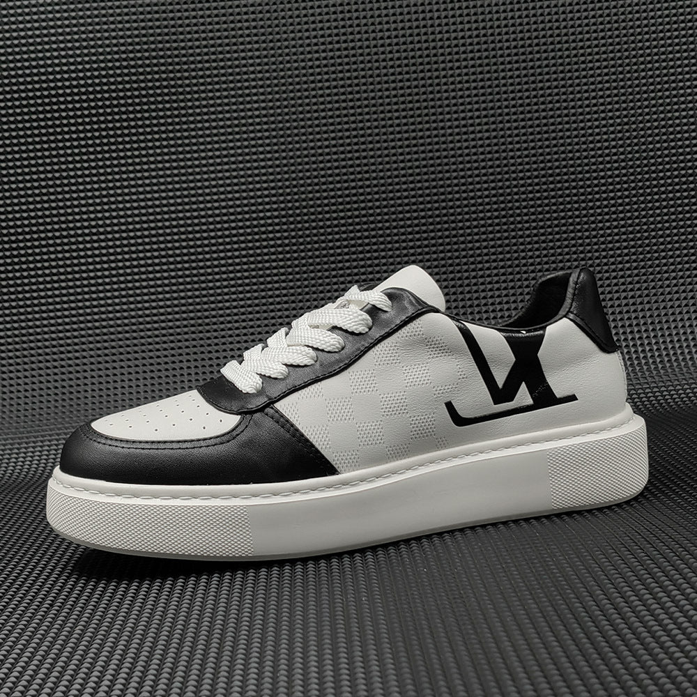 Men Minimalist Fashion Breathable Leather Casual Sneakers-RAIIFY