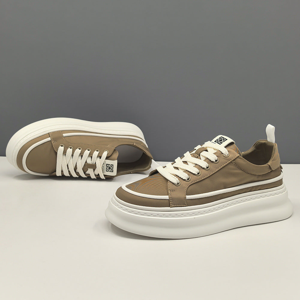 Men Fashion Plain Canvas Flat Casual Sneakers-RAIIFY