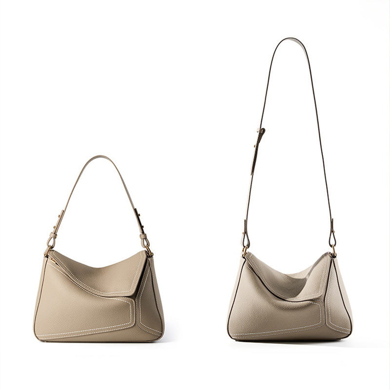 Women Minimalist Fashion Leather Shoulder Bag-RAIIFY