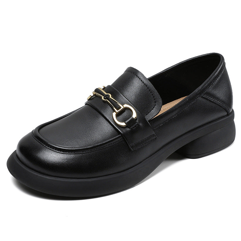 Women Retro Soft Leather Comfort Casual Loafers-RAIIFY